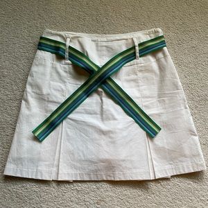 Golftini white pleated golf skort skirt